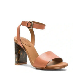 Tortoise Shell Cheetah Heel See By Chloe Cognac Heels 37